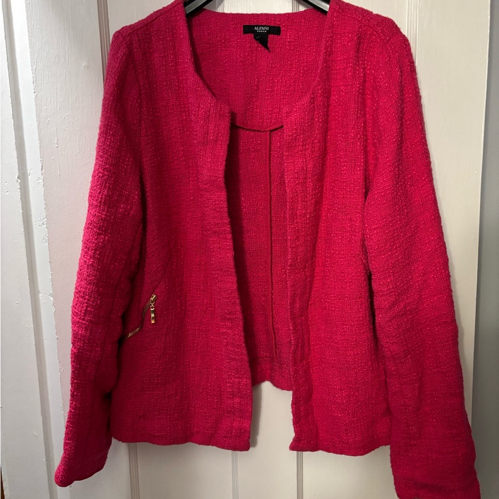 Alfani Pink Blazer Modern Silhouette